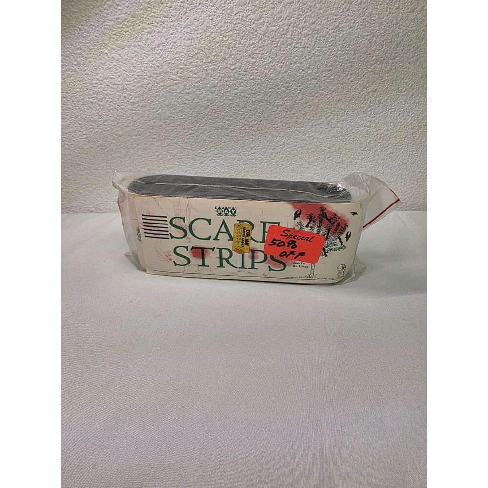 Vintage Earl May Garden Center Scare Strips Reflective Bird Ribbon Deterrent NOS
